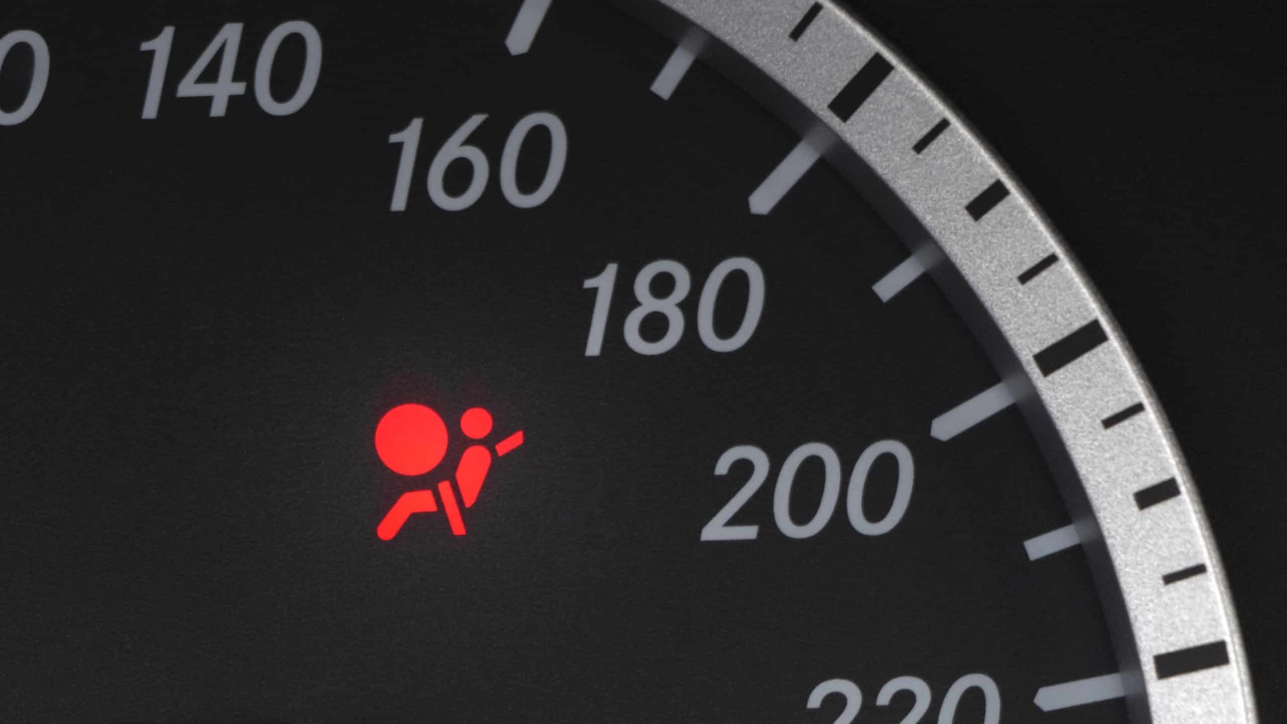 Air bag control is lit